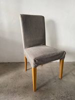 4er-Set IKEA Esszimmerstühle Henriksdal/Bergmund Grau/Eiche
