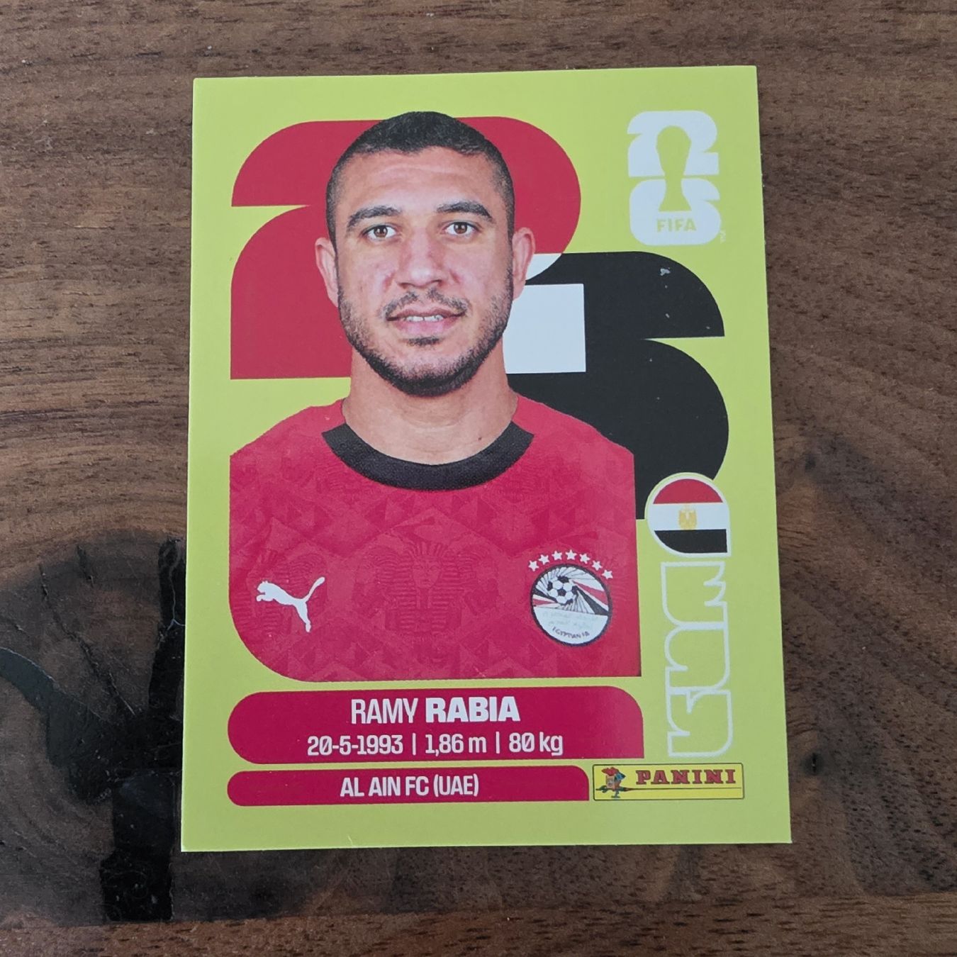 Panini Sammelbilder & Trading cards: Panini EGY7 Ramy Rabia – Neu und originalverpackt aus Buchs AG von LogoParts