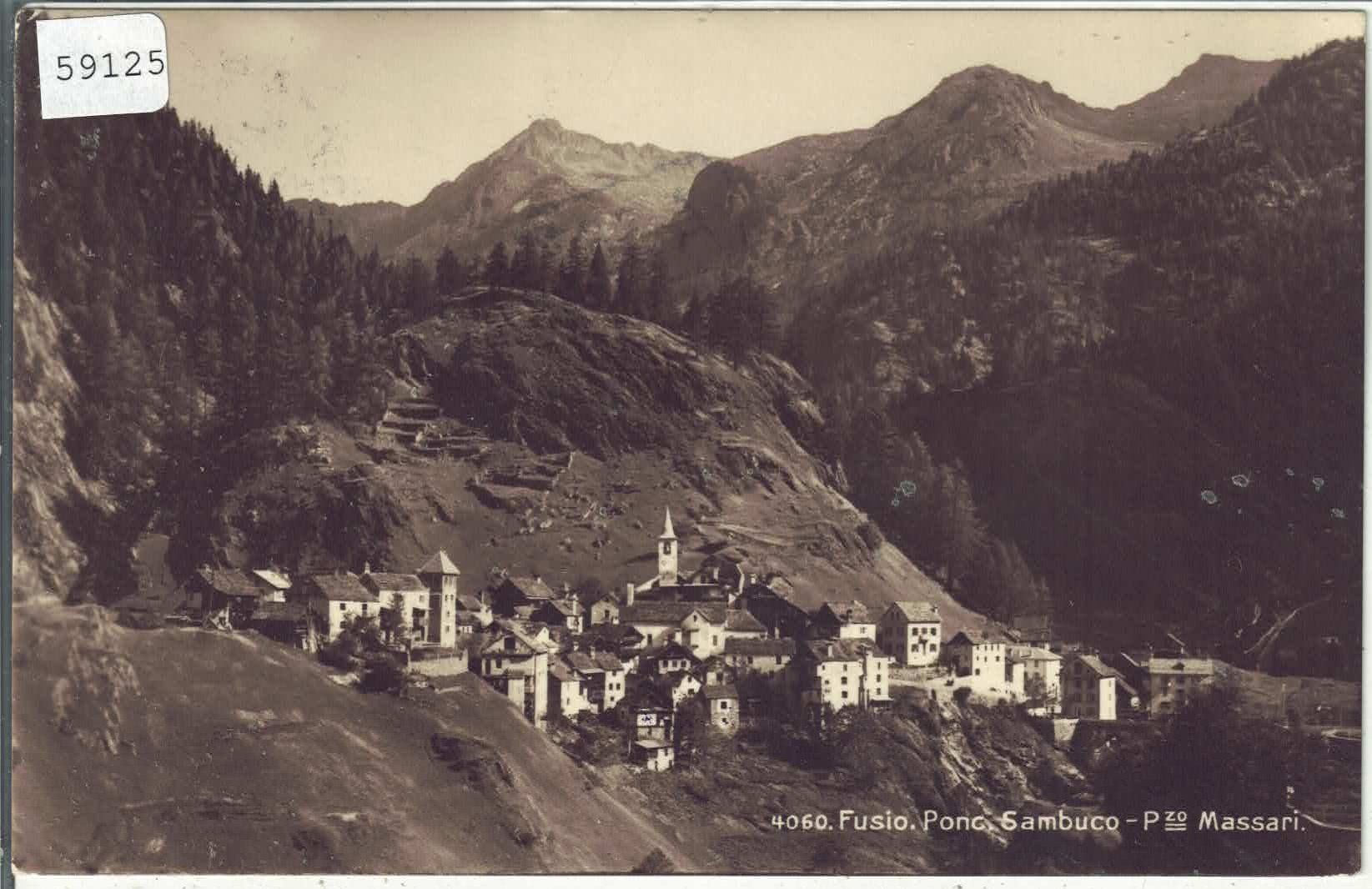 Cartes postales: Fusio - Ponc - Sambuco - Pizzo Massari – D'occasion à Ettingen par Kartenplanet