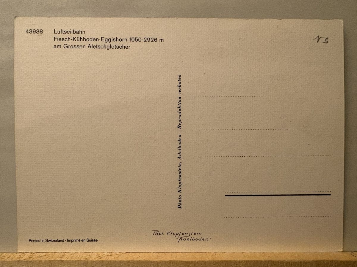 Cartoline postali: AK von Fiesch Eggishorn – Usato da Rümlang venduto da Kartenpost1 1