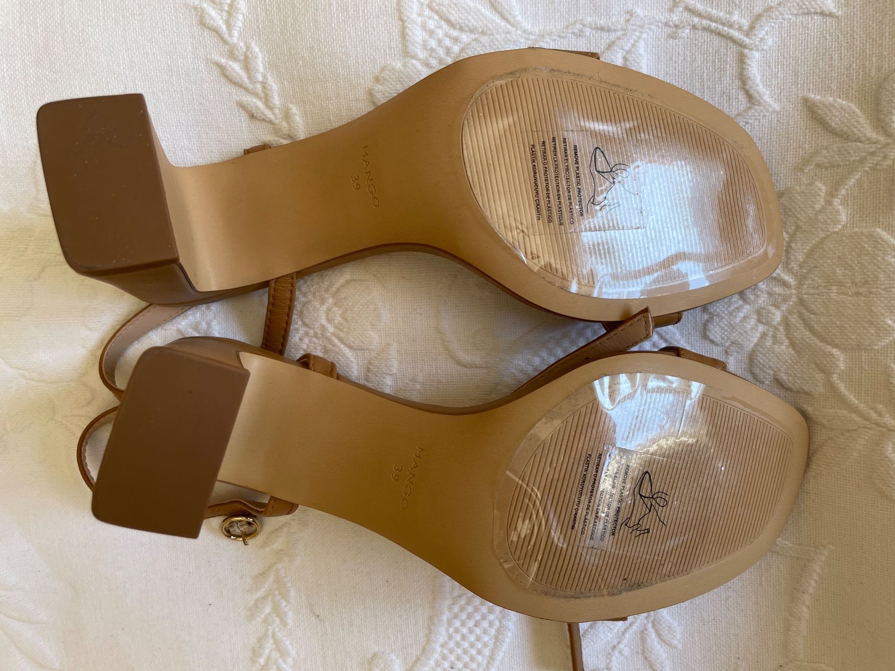 Mango Damenschuhe: Pumps / Sandalen von Mango Gr. 39 - beige – Neu (gemäss Beschreibung) aus Birsfelden von Nic21 6