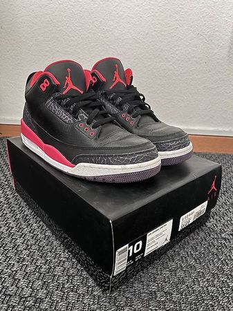 Air Jordan 3 Crimson US10