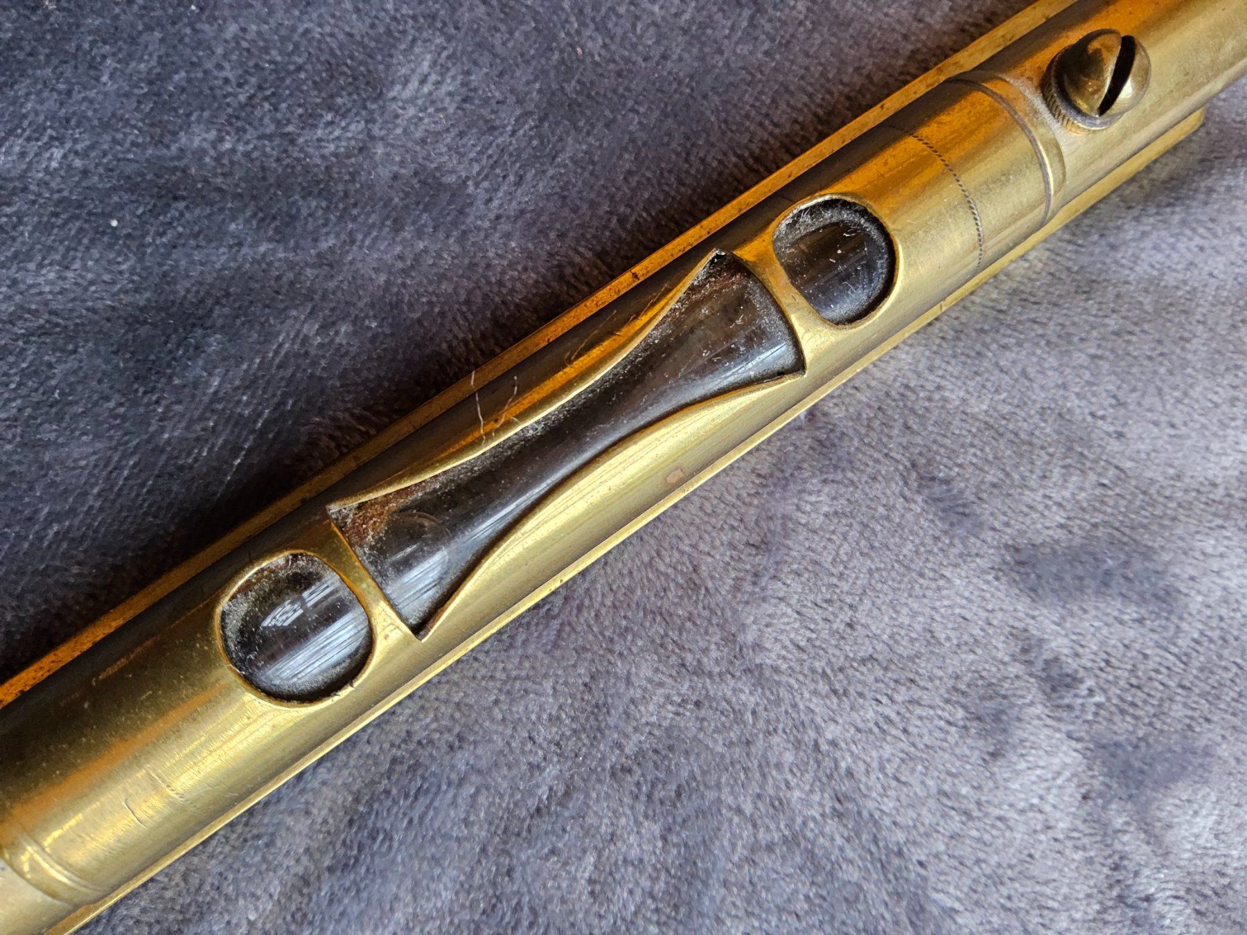 Messen: Antike Messing Taschen Wasserwage ca 1900 – Gebraucht aus Zürich von SciTec 5