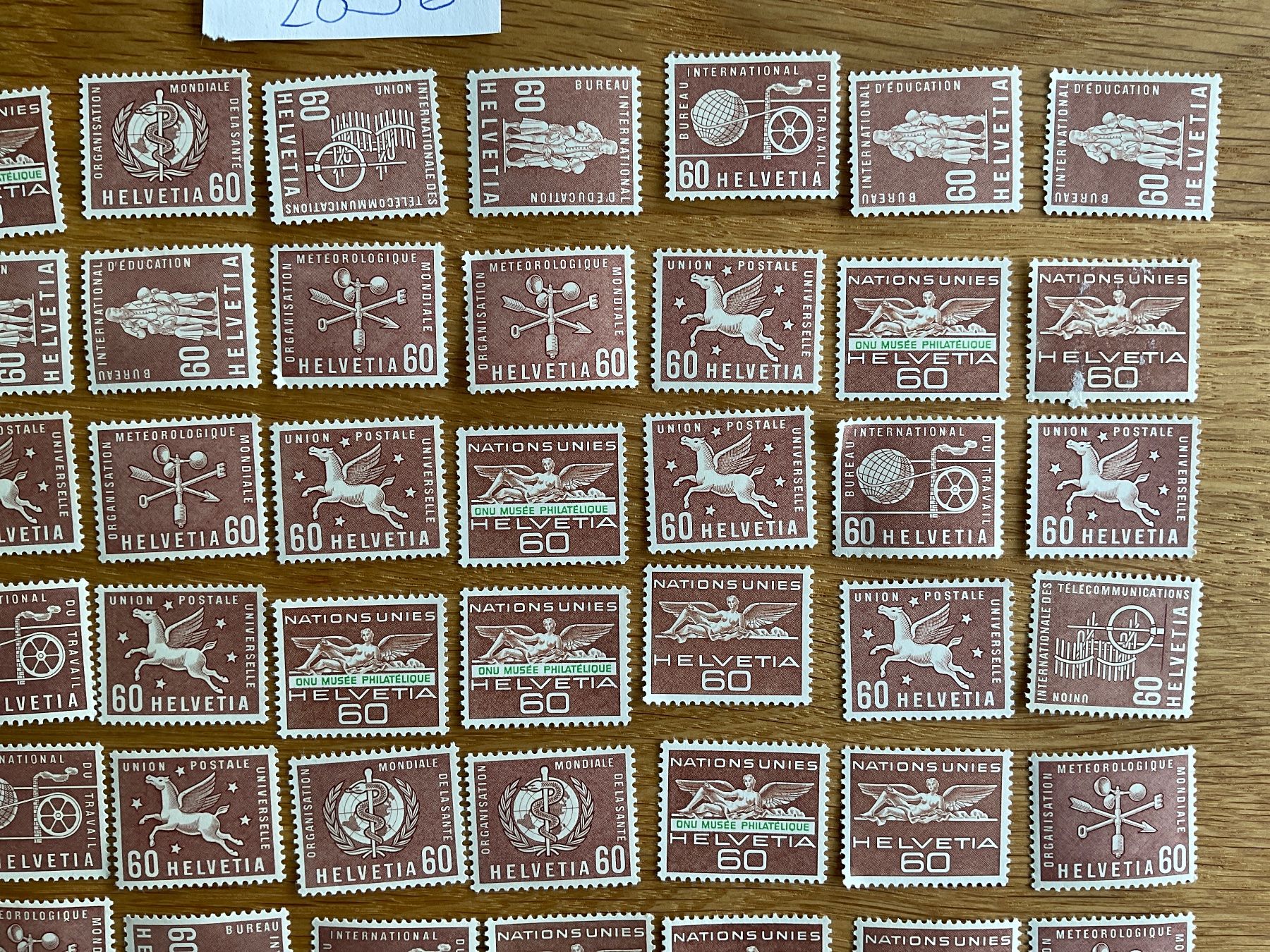 Tutti i francobolli: 60Fr Ämter Frankaturware ungestempelt postfrisch Sammlung – Nuovo (secondo la descrizione) da Wil SG venduto da Chefsugus 2