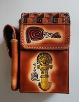 PERU: Zigaretten Etui aus Leder, NEU!!