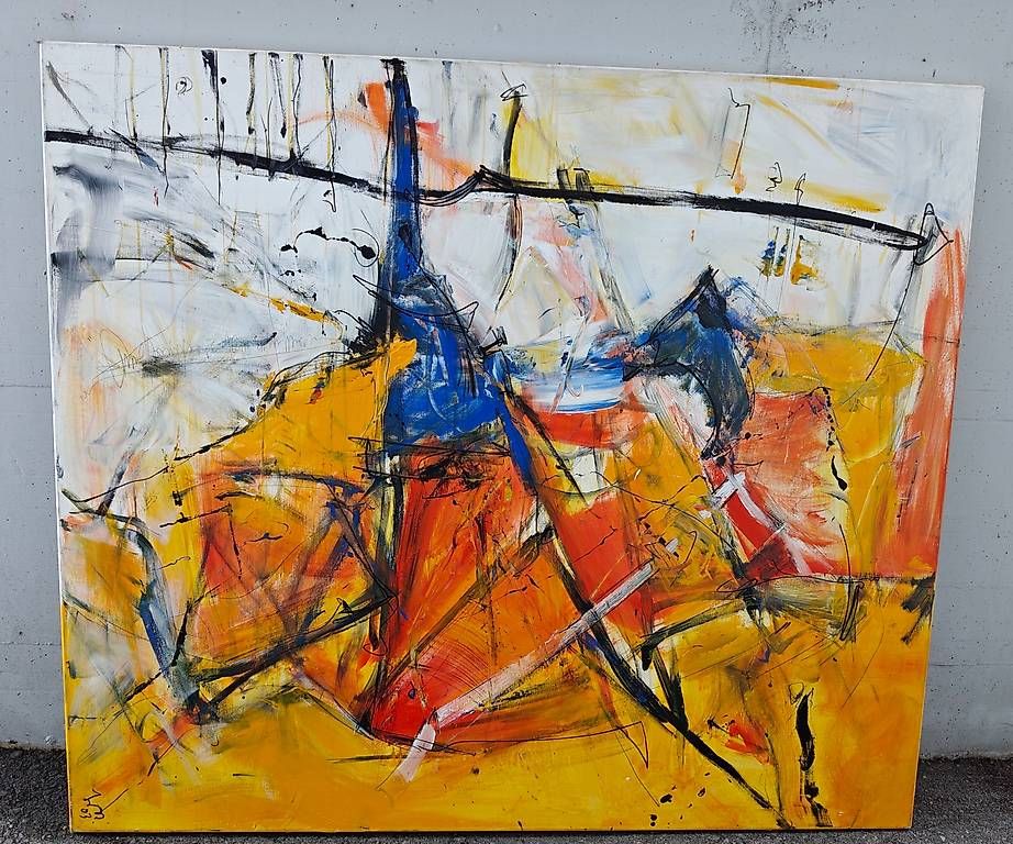 Dipinti: Kunstgemälde "Bunte Welt" von Andreas Jordi – Nuovo (secondo la descrizione) da Oftringen venduto da alurollgerueste