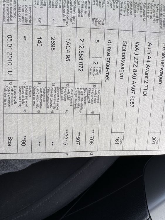 Audi a4 2.7 8