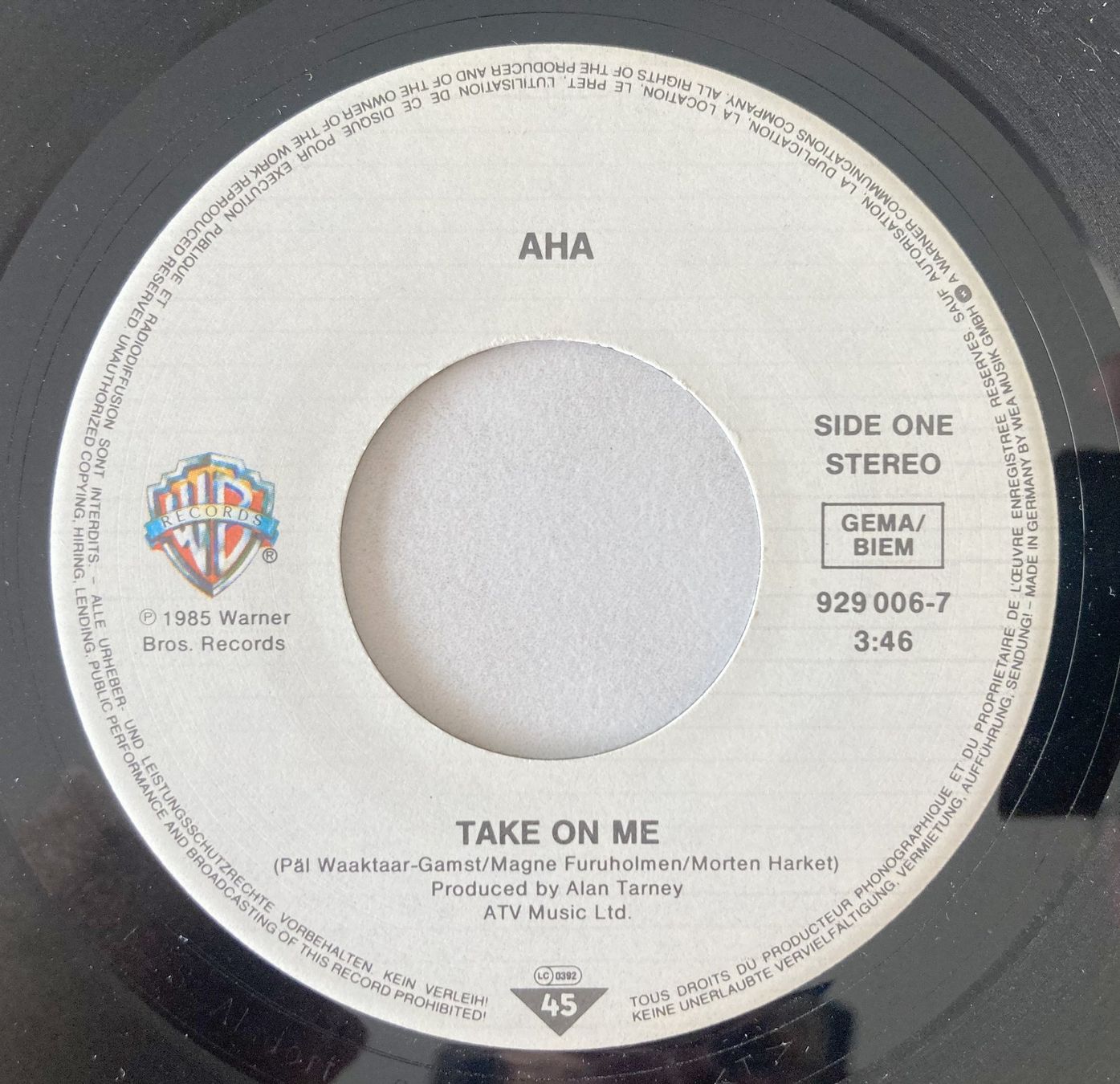 Schallplatten: A-HA - TAKE ON ME – Gebraucht aus Bottens von hotter-than-hell 2