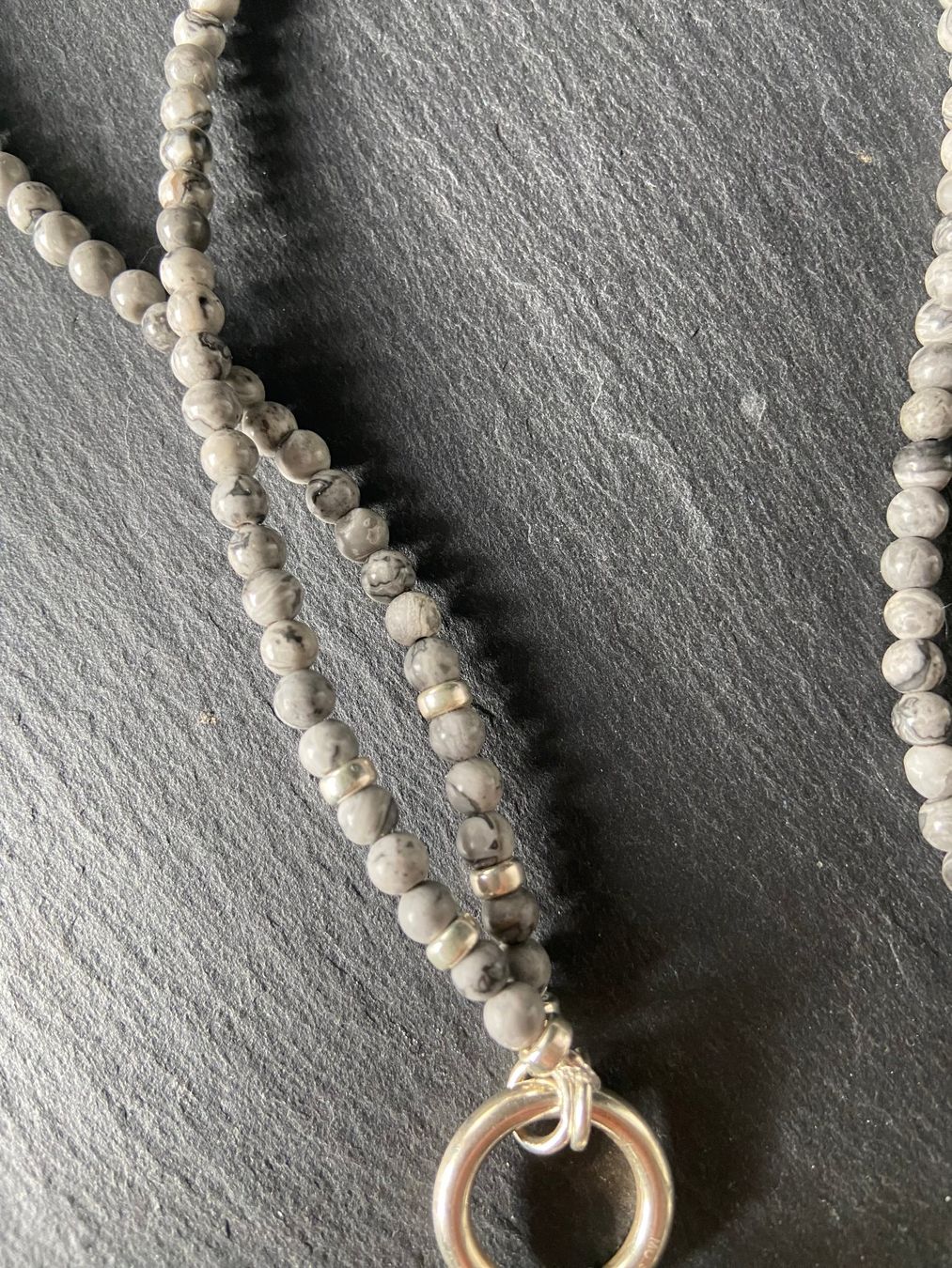 Catenine: Kette Jaspis Silber – Usato da Unterkulm venduto da esco 3