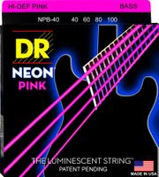 DR Electric Bass Strings:NEON Pink 4-String @ 40-100