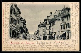 AK Payerne, Grand' rue, 1899