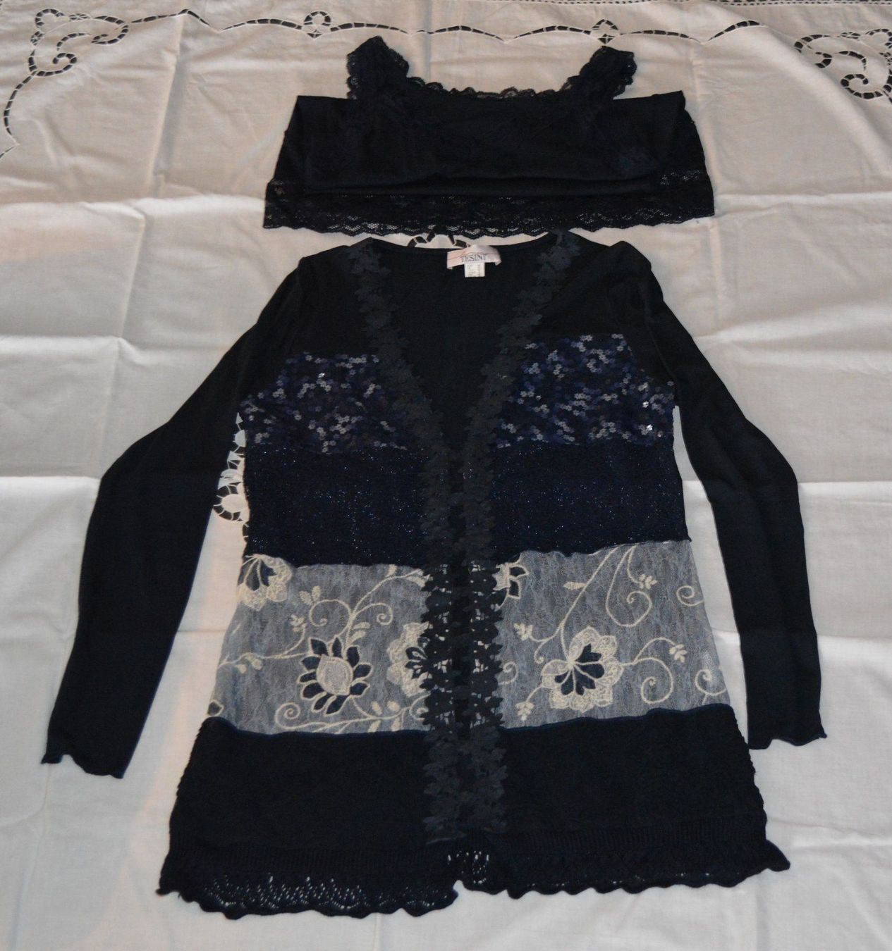 Camicette: Damen - Bluse mit Unterhemd – Usato da Obergösgen venduto da asc_72pf