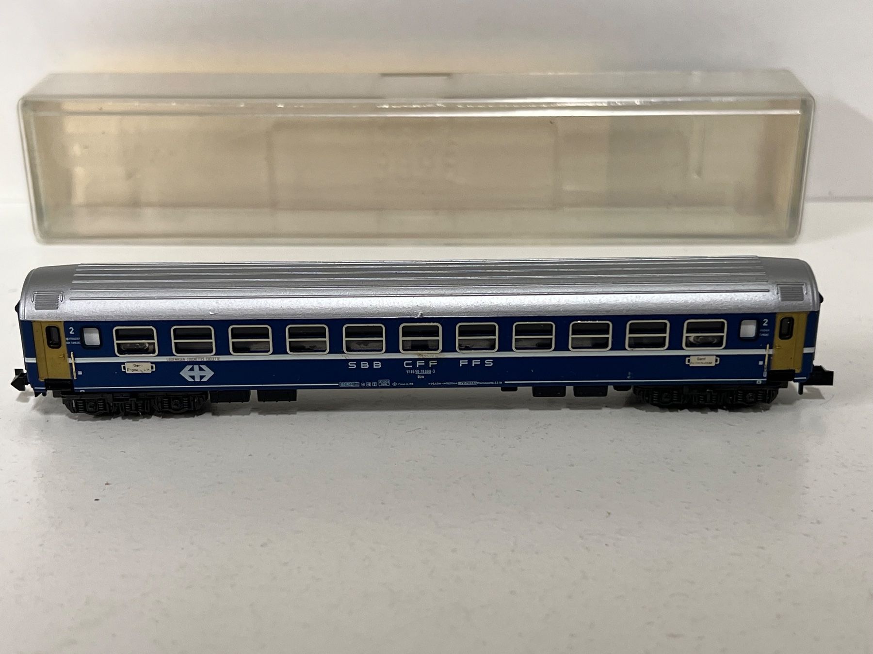 Trix Modellini di ferrovie: Minitrix Spur N SBB Personenwagen 2.Kl. – Usato da Geroldswil venduto da TopTrain54 1