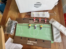 Neuer Tischfussball Tisch von Shopping Arena in Holz