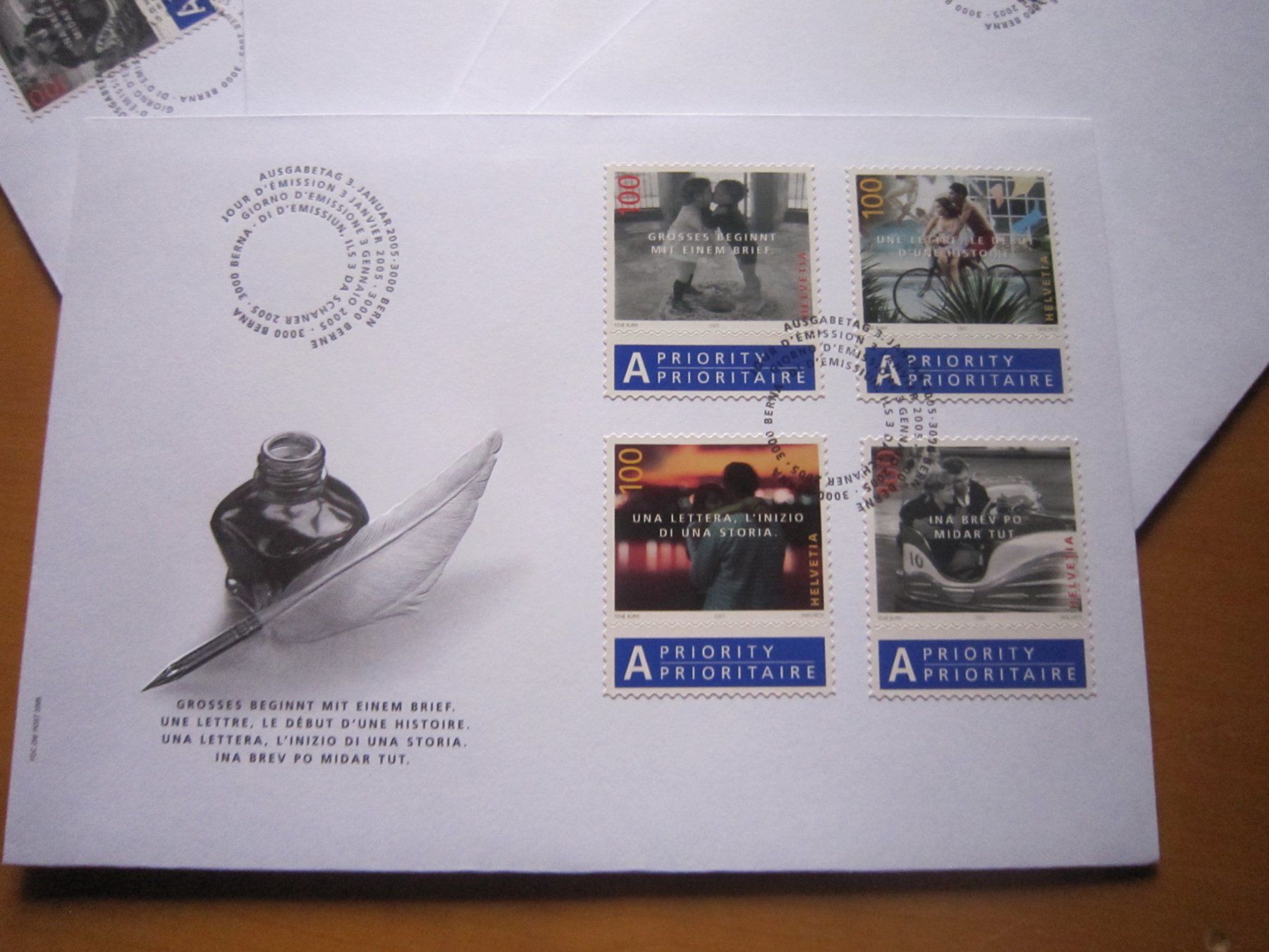 Tutti i francobolli: CH 2005 FDC Serie und einzeln – Usato da Gordola venduto da Polentaefung 1