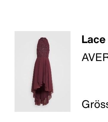 Zalando Vestiti: Lace & beads Kleid, Abendkleid, Gr M, bordeaux – Nuovo (secondo la descrizione) da Lenzburg venduto da car_pzg8