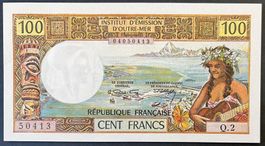 Polynésie Française 100 Francs (1971-1973) - non circ./unz