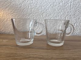 Lot de 2 tasses Nespresso en verre