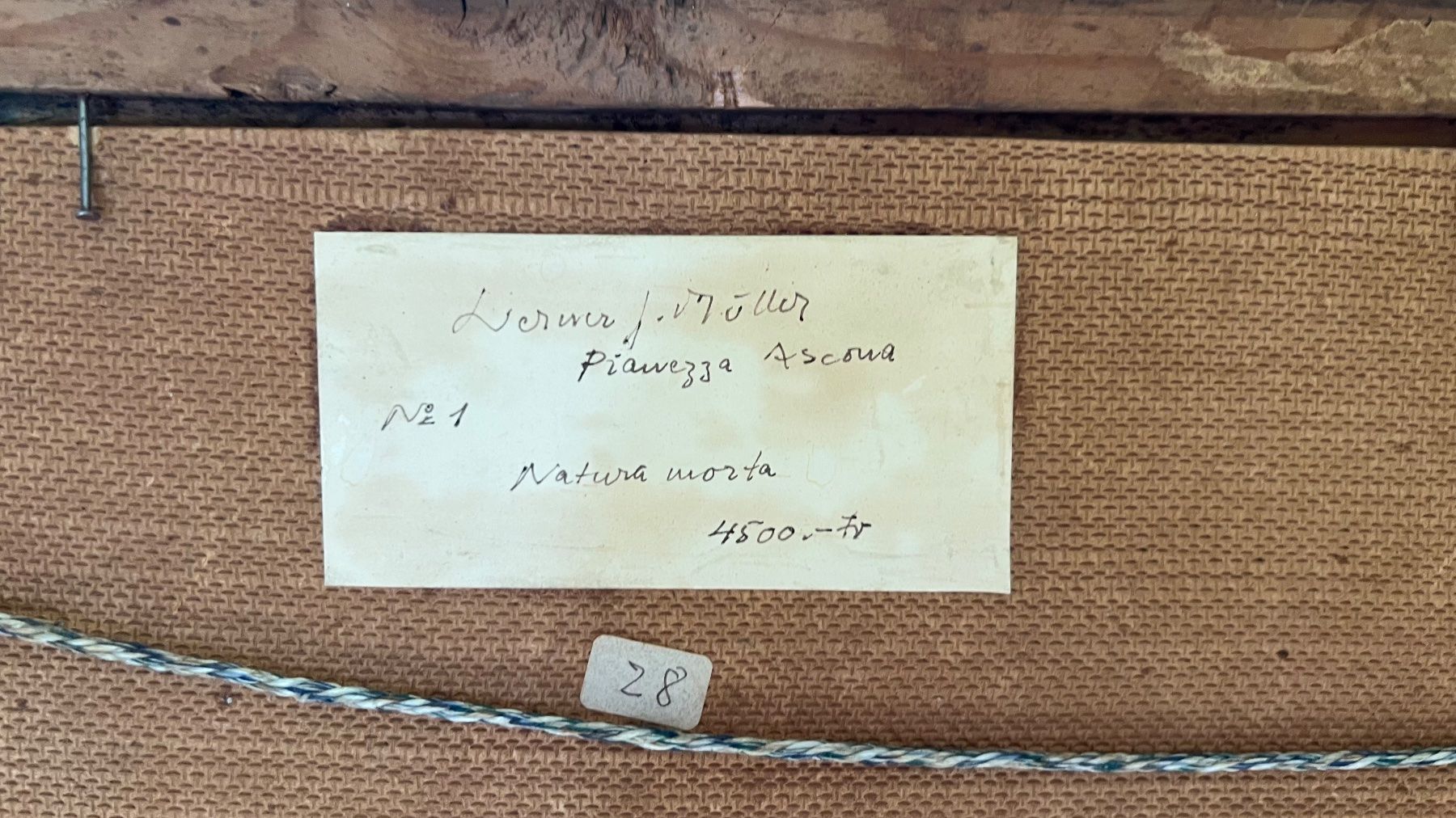 Dipinti: Alte Gemälde mit Signatur, Nr 21 – Usato da Illnau-Effretikon venduto da brockischweiz 3
