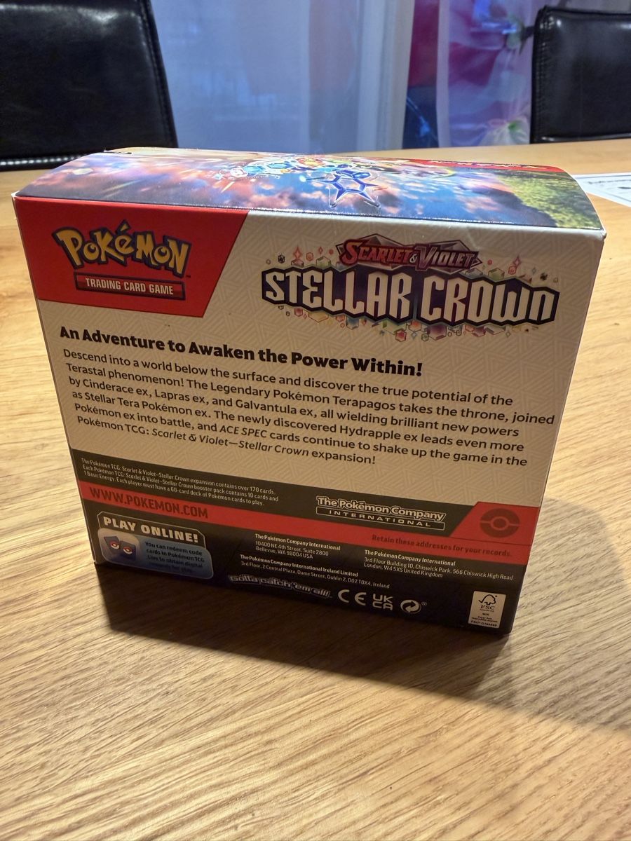 Pokémon Sammelbilder & Trading cards: Pokémon Stellar Crown Booster Box Display English  – Neu (gemäss Beschreibung) aus Kaltbrunn von dav_vqr9 3