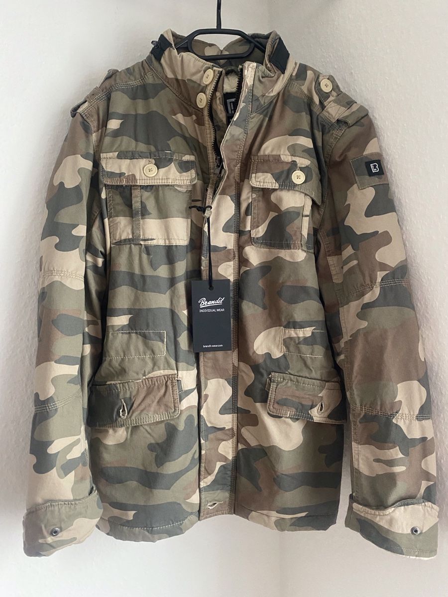 Giacche: Brandit  Jacke Camouflage Neu, Gr. S – Nuovo e nell'imballaggio originale da Rüti ZH venduto da Guglielmo73