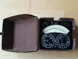 Antikes Multimeter Trüb Täuber in Leder-Etui