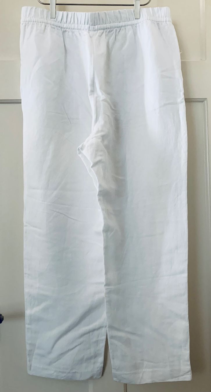 Pantaloni: Leinen Hose, Gr. M, weiss – Usato da Bern venduto da Flora.Sonea 1