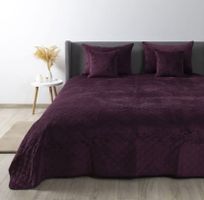 Tagesdecke VELURE 220*240 cm Burgund(ohne Dekokissen)