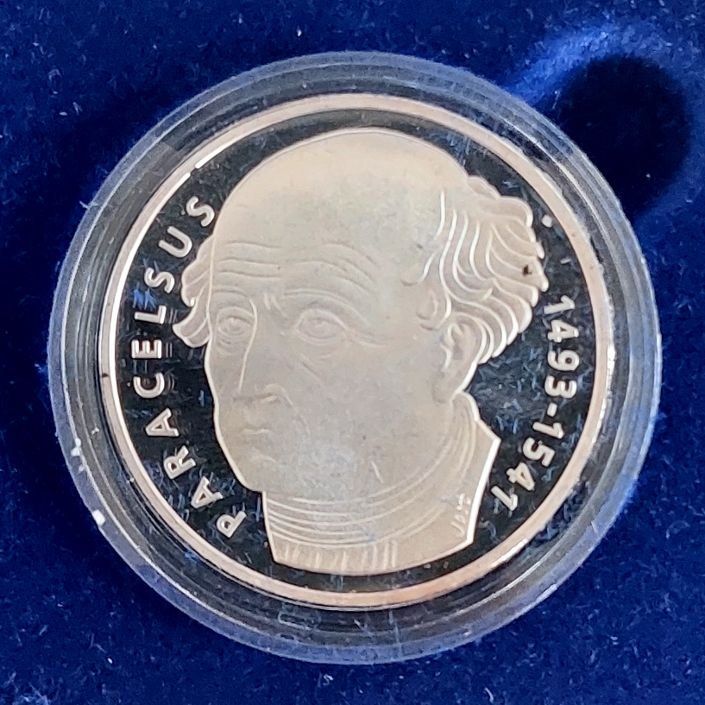 Tutti le monete: 20 Franken 1993 Silber pp Paracelsus Box – Nuovo (secondo la descrizione) da Arch venduto da moneyswiss 1