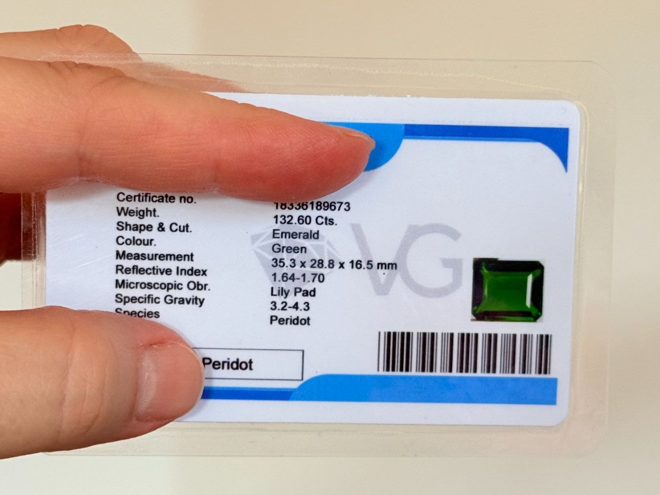 Minerali & Pietre curative: Beautiful 132.60 Ct  Certified Loose Gemstone – Nuovo e nell'imballaggio originale da Genève venduto da AWWA 9