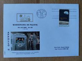 Brief Wasserung im Pazifik 24. Juli 1969 17.50 Uhr