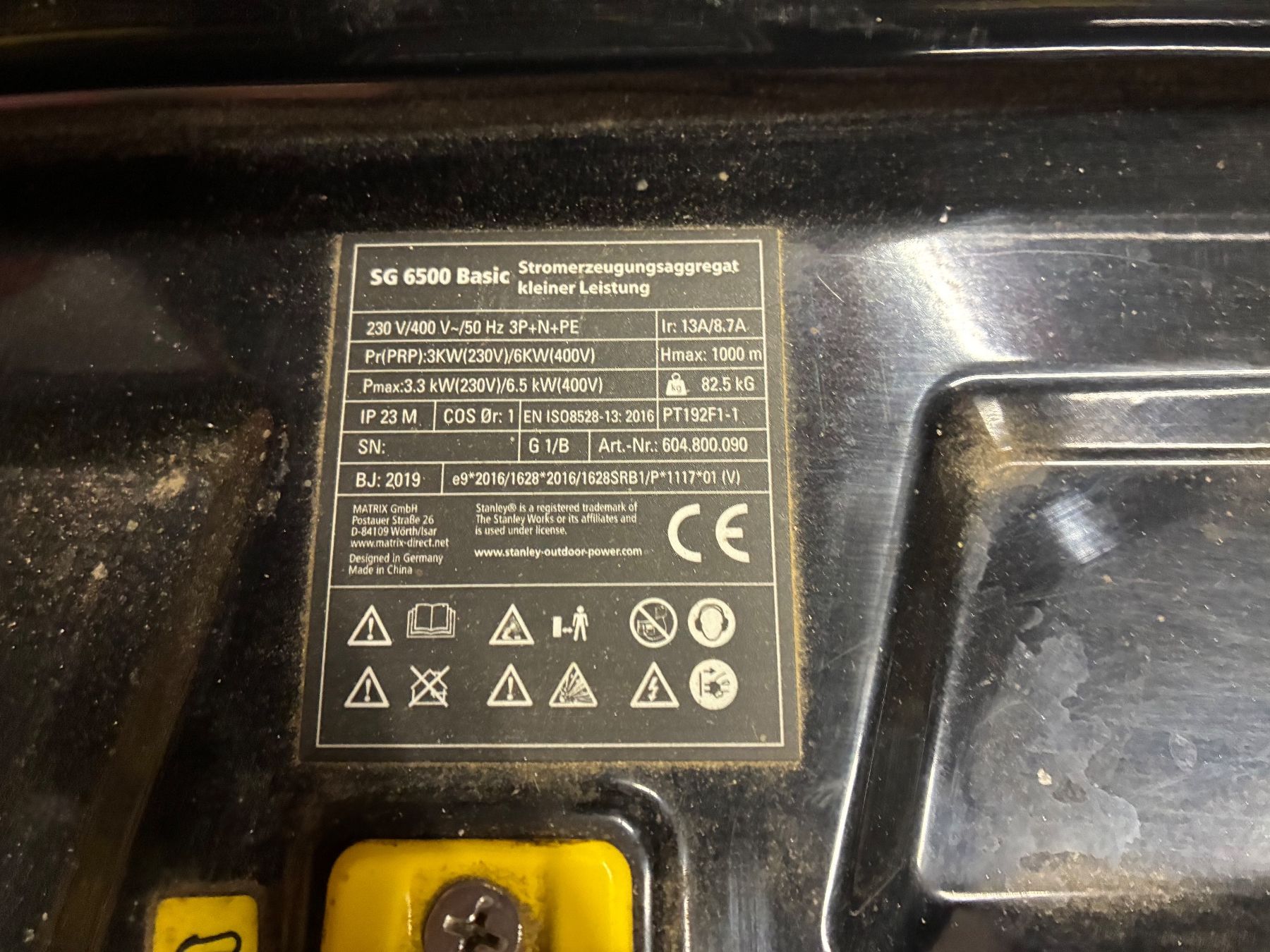 Stanley Générateurs de courant: Stanley SG 6500B Basic - Benzin Stromgenerator – Défectueux à Oberuzwil par offroader5 3