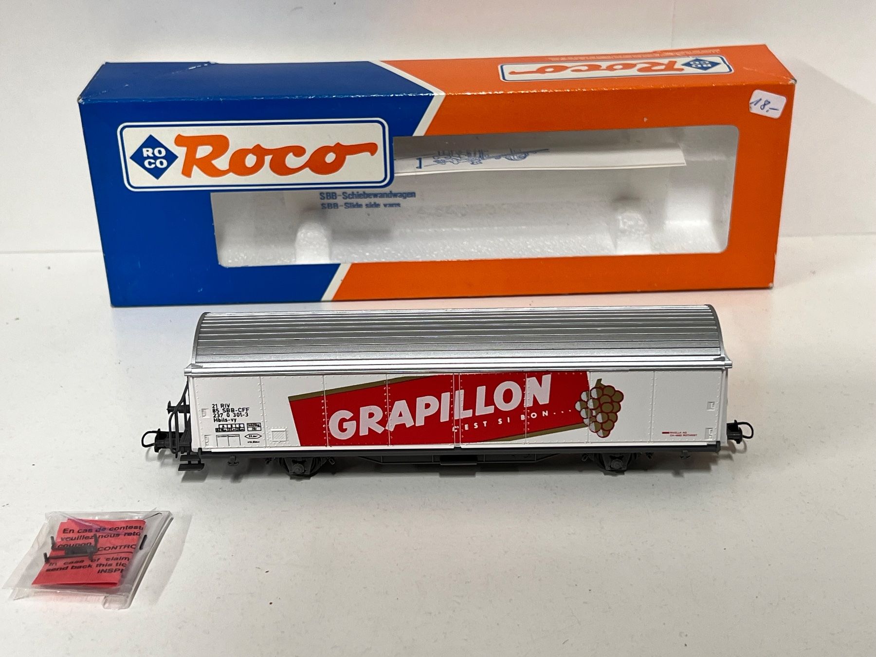 Roco Modellini di ferrovie: Roco SBB-Schiebewagen "Grapillon"  H0 DC – Usato da Geroldswil venduto da TopTrain54