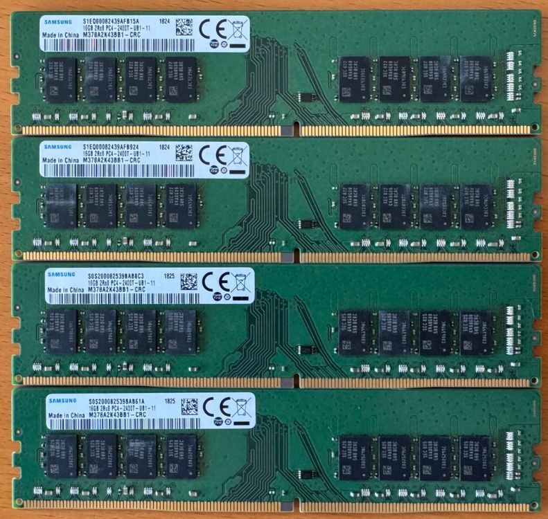 4x16GB 288 Pin DDR4 UDIMM (M378A2K43BB1-CRC) (Gebraucht) in Bern für ...