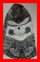 Totenkopf Sturmmaske Camouflage Blätter Sutrmhaube Paintball