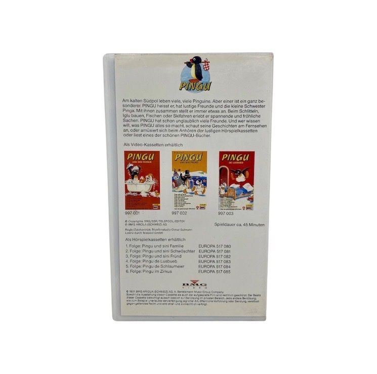 Tutti i VHS: Pingu de Lusbueb VHS (ch) – Usato da Teufenthal AG venduto da Retro-Stash-Shop 1