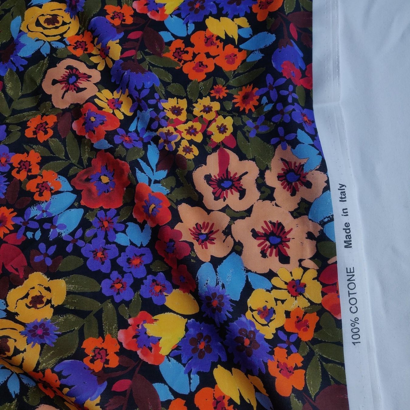 Stoffe: Designer Baumwolle leicht 2.00mx1.40m Multifiori – Neu (gemäss Beschreibung) aus Lufingen von Voyager7 6
