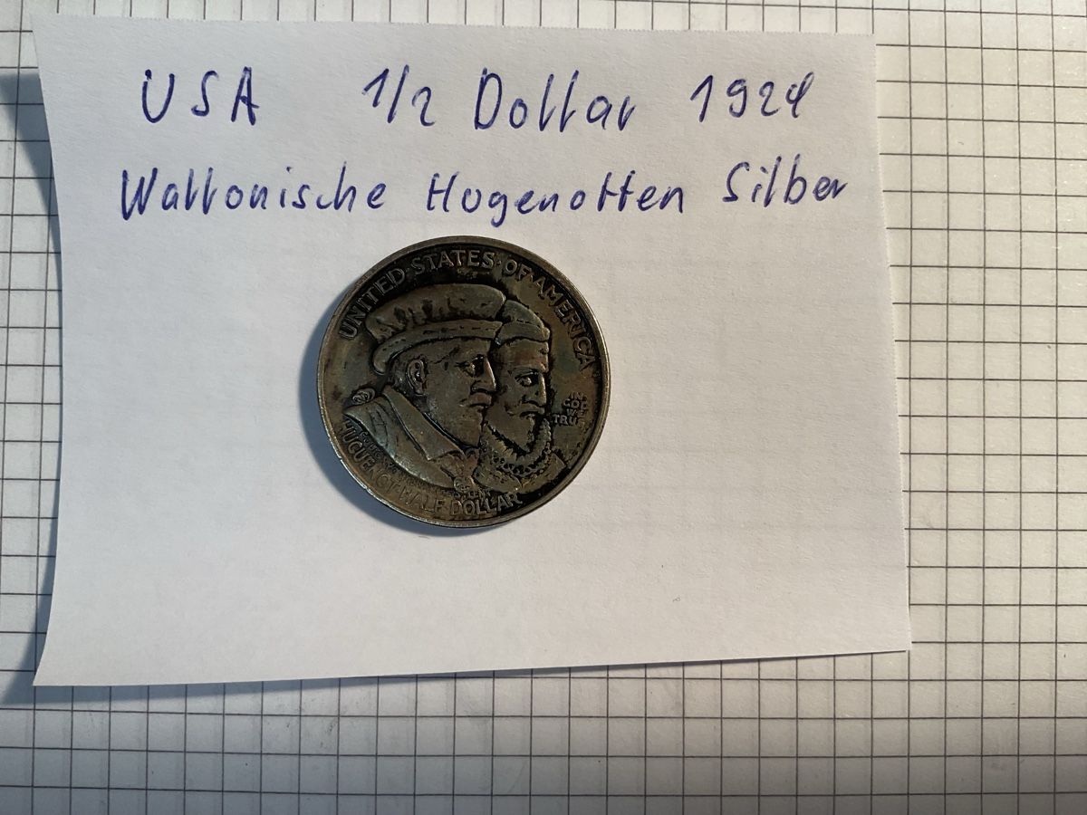 Alle Münzen: USA  Halber Dollar 1924 – Gebraucht aus Ursenbach von tho_8s6p 3