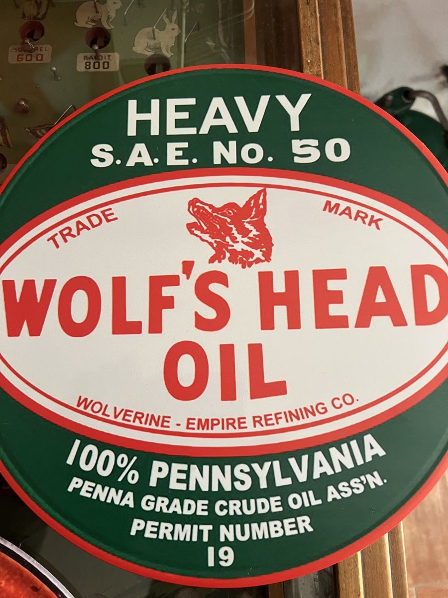 Insegne: Gulf & Wolf's Head, 2 Blechschilder – Nuovo e nell'imballaggio originale da Mellingen venduto da Oelquelle 3