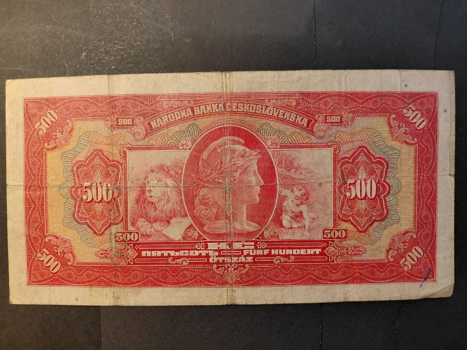 Banconote: Slowakei 500 Korun 1939 - kein Specimen – Usato da Bern venduto da scottie3014 1