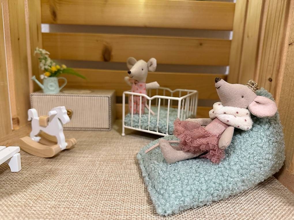 Case e mobili per bambole: Sitzsack für Puppenhaus oder Maileg Mäuse – Nuovo (secondo la descrizione) da Richterswil venduto da binchen03 3