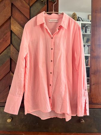 Scotch & Soda Maison Scotch Leinenbluse koralle – Gr. M