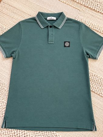 Original Stone Island Polo Shirt Grün Gr XL