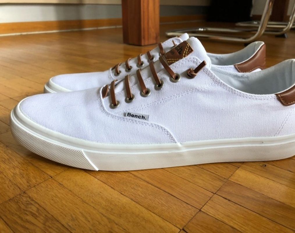 Bench Scarpe da uomo: Bench. Stoff Sneaker, weiss - Gr. 44 – Usato da Davos Wolfgang venduto da neg_ml2m 1