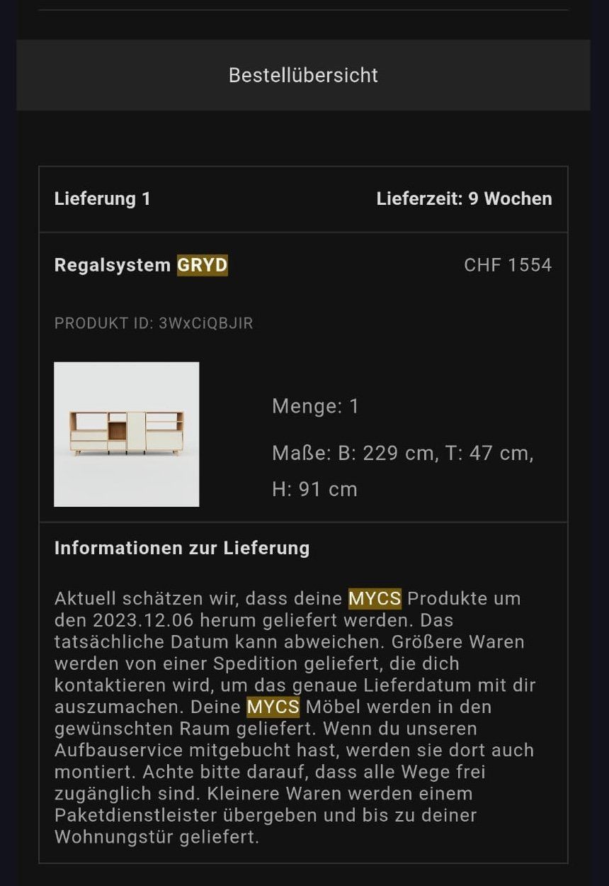 MYCS Scaffali: GRYD MYCS Sideboard/Kücheninsel – Usato da Winterthur venduto da Broomsticks 3