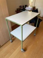 Grüner Industrie-Rolltisch, Etagenwagen