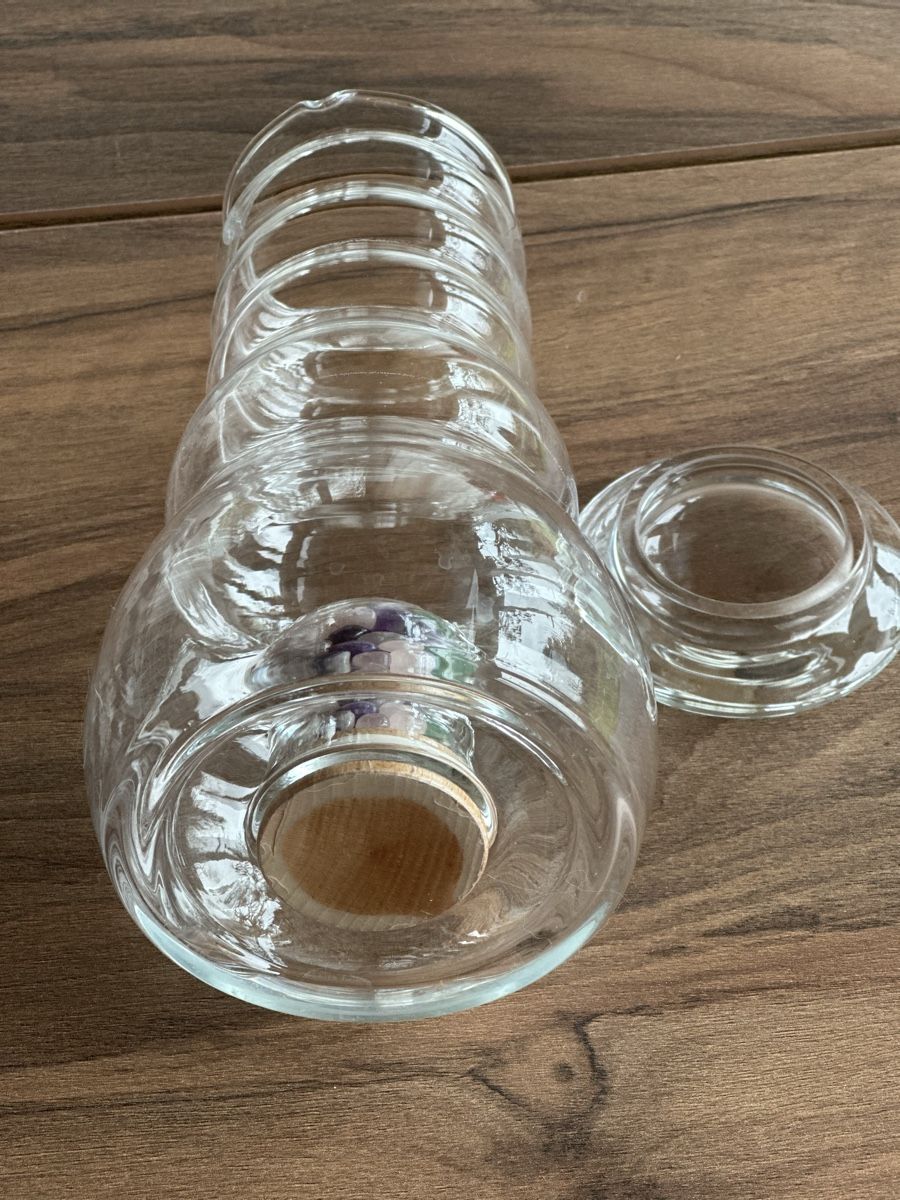 Caraffe: Glaskaraffe mit Edelsteinen – Usato da Steckborn venduto da smilla70 3