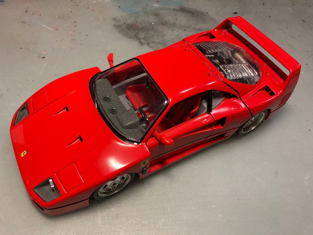 Ferrari F40 Rouge Bburago 1:18 - Transkit Robustelli - Occasion