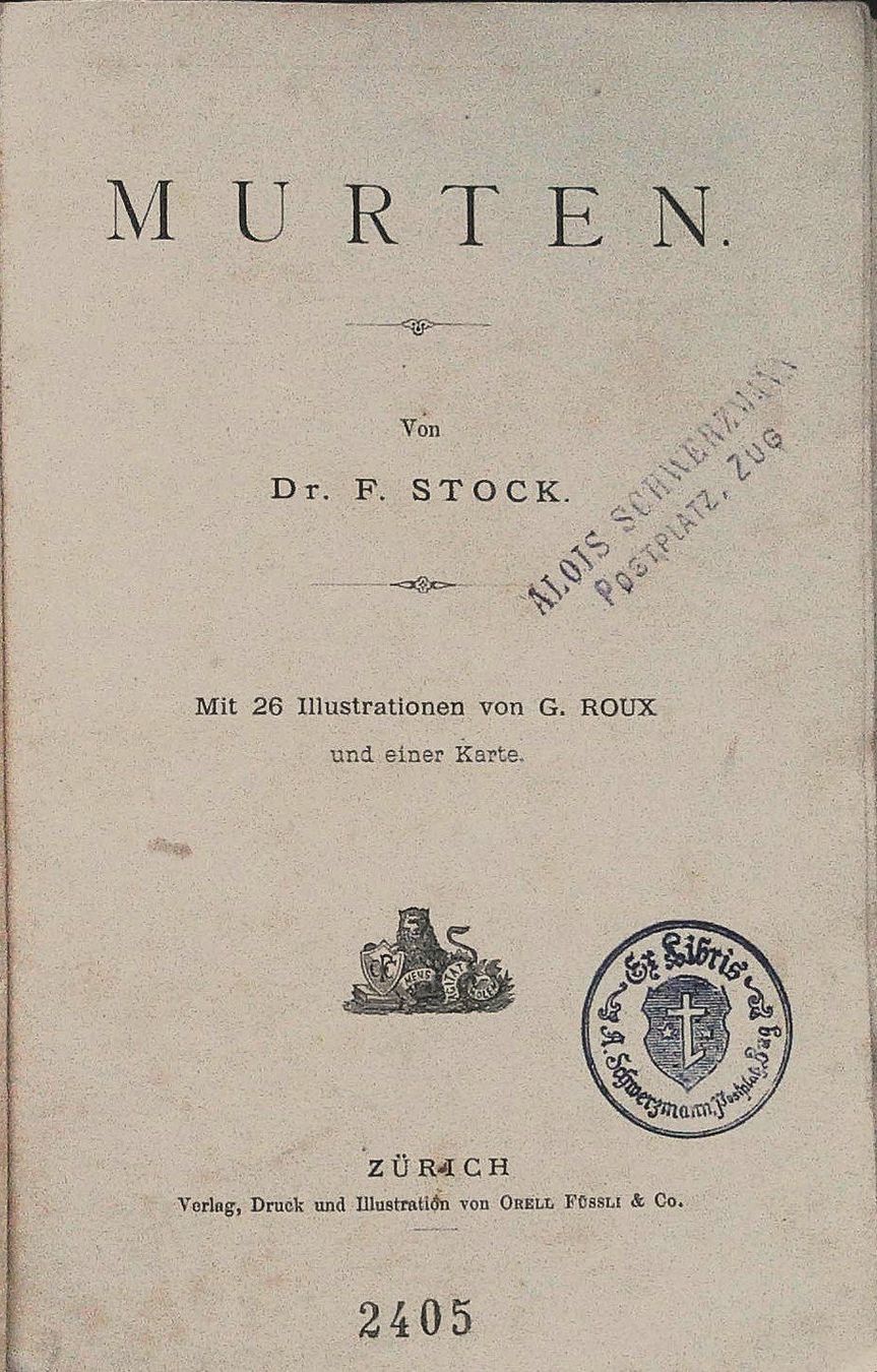 Livres: Murten  Wanderbild  um 1885 – D'occasion à Rafz par Helvet32 1