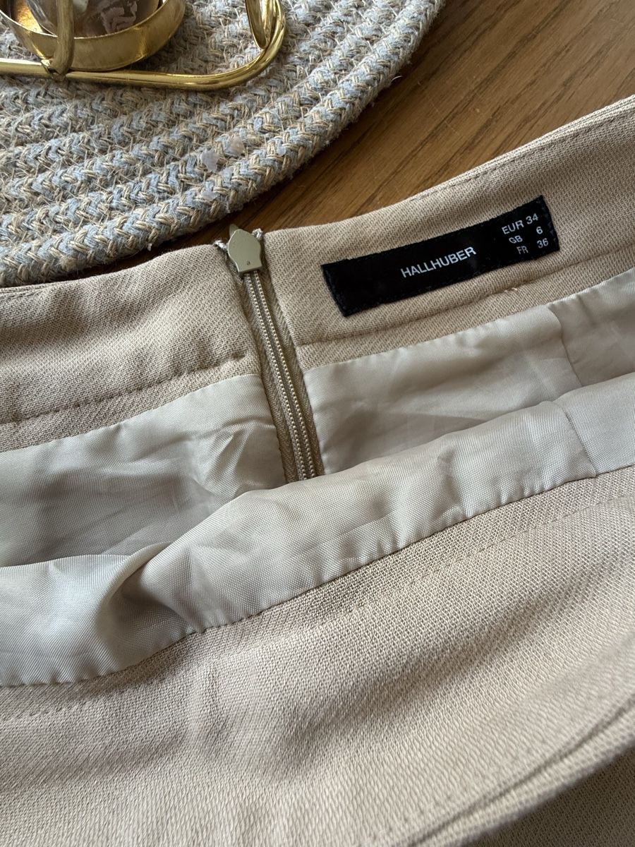 Hallhuber Gonne: Hallhuber Beige Mini Rock – Usato da Belp venduto da Lu96 2
